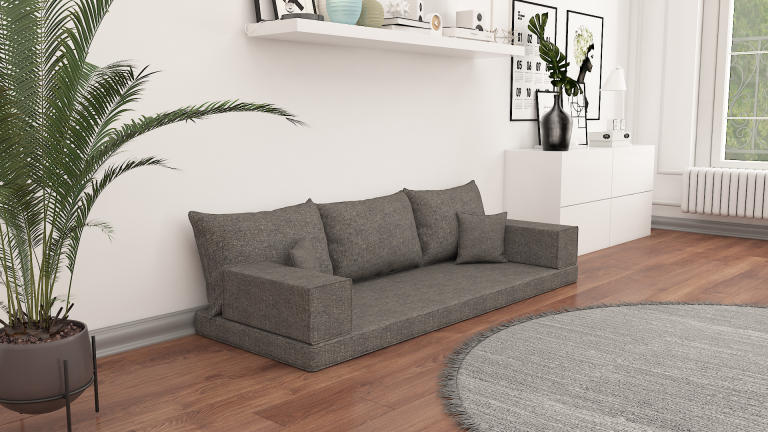 Linen Floor Sofa