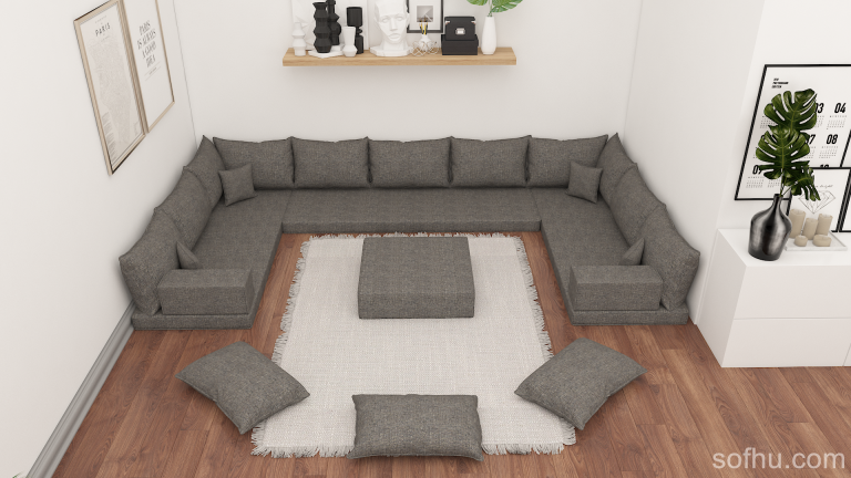 Linen Floor Sofa