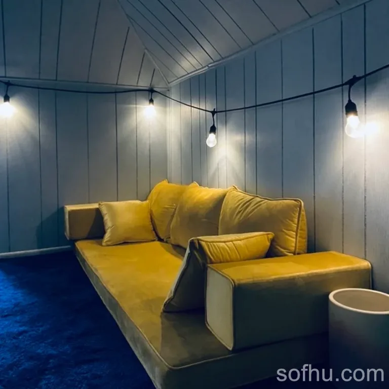 Velvet Floor Sofas