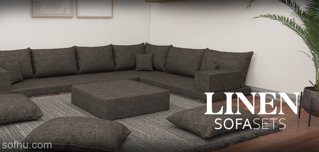 Linen Floor Sofa