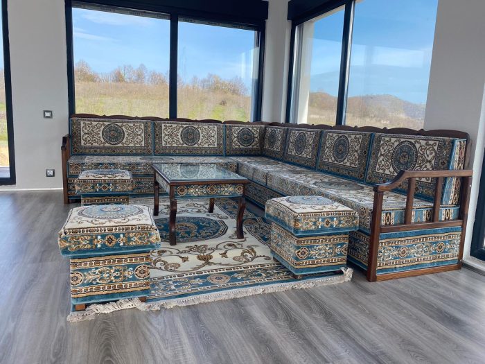 Turquoise Royal Star Arabic Majlis - Image 2