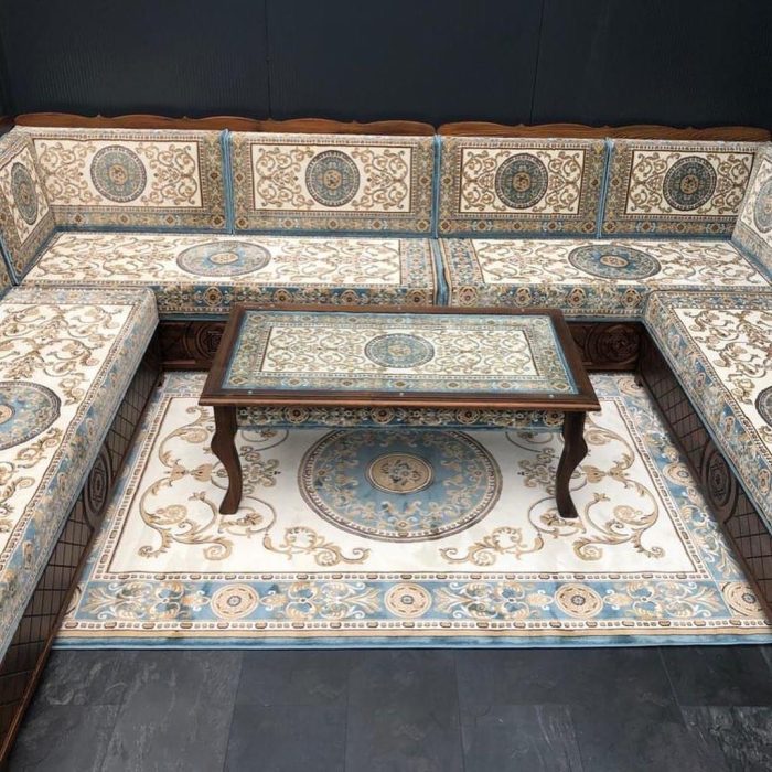 Turquoise Royal Star Arabic Majlis