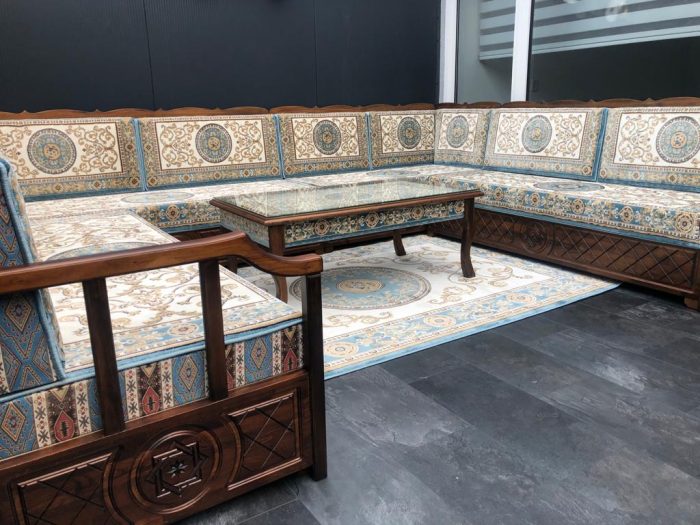Turquoise Royal Star Arabic Majlis - Image 7